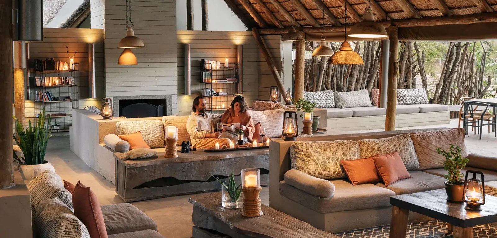 Simbavati River Lodge reception area.