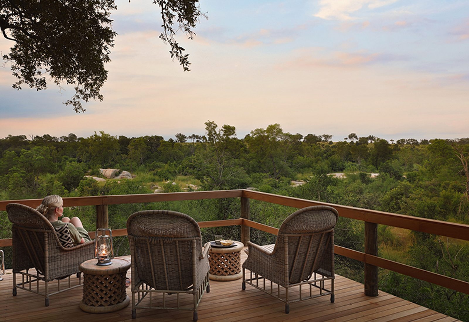 Lookout deck at Londolozi Pioneer Camp