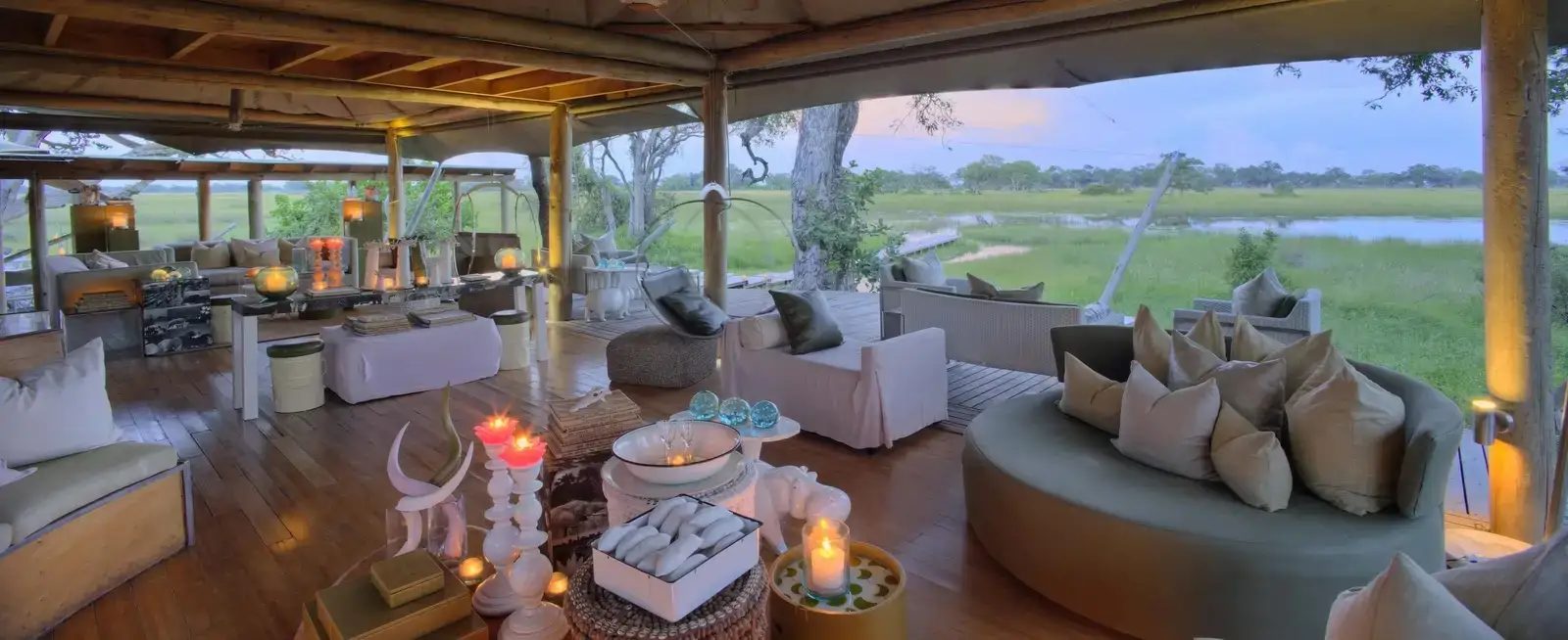 Xaranna Okavango Delta Camp is open to the wild.