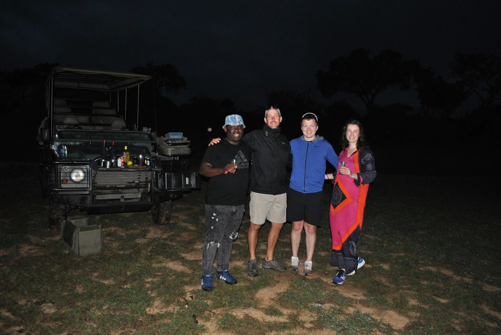 Pascal with Cal (second from left) and fellow guests