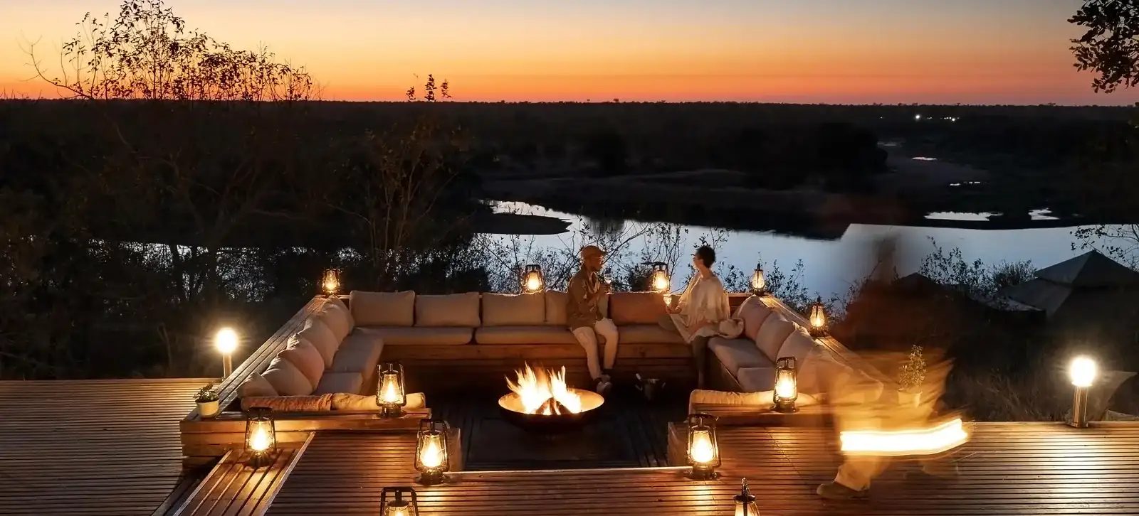 The deck at the lodge.