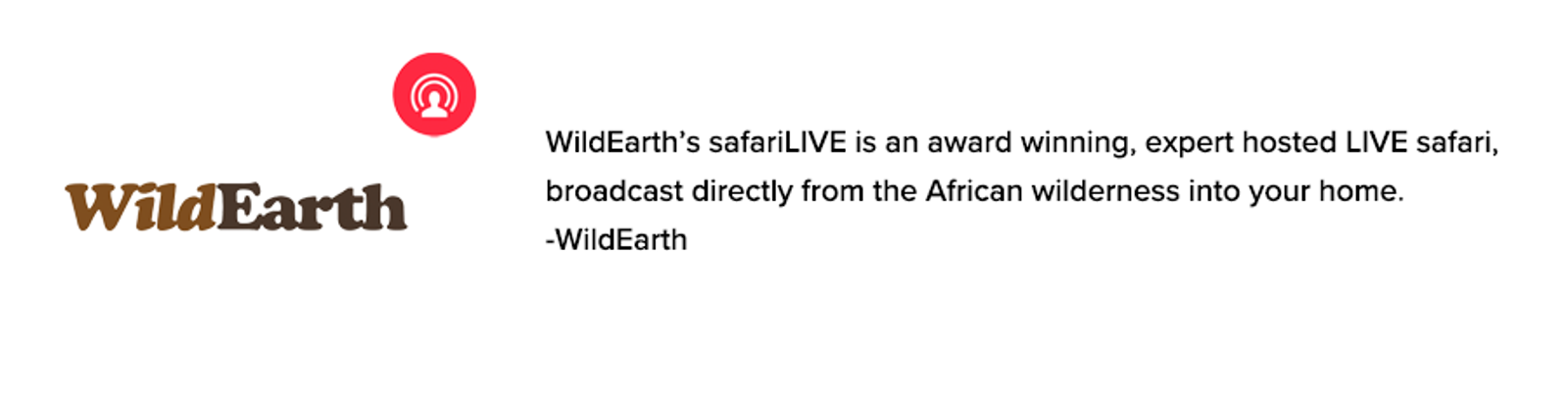 WildEarth livestream
