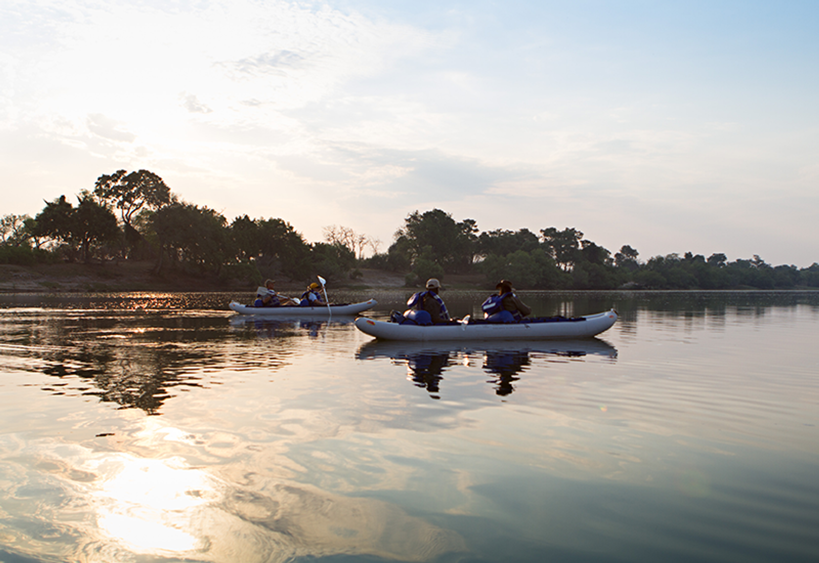 Canoeing on the Zambezi River