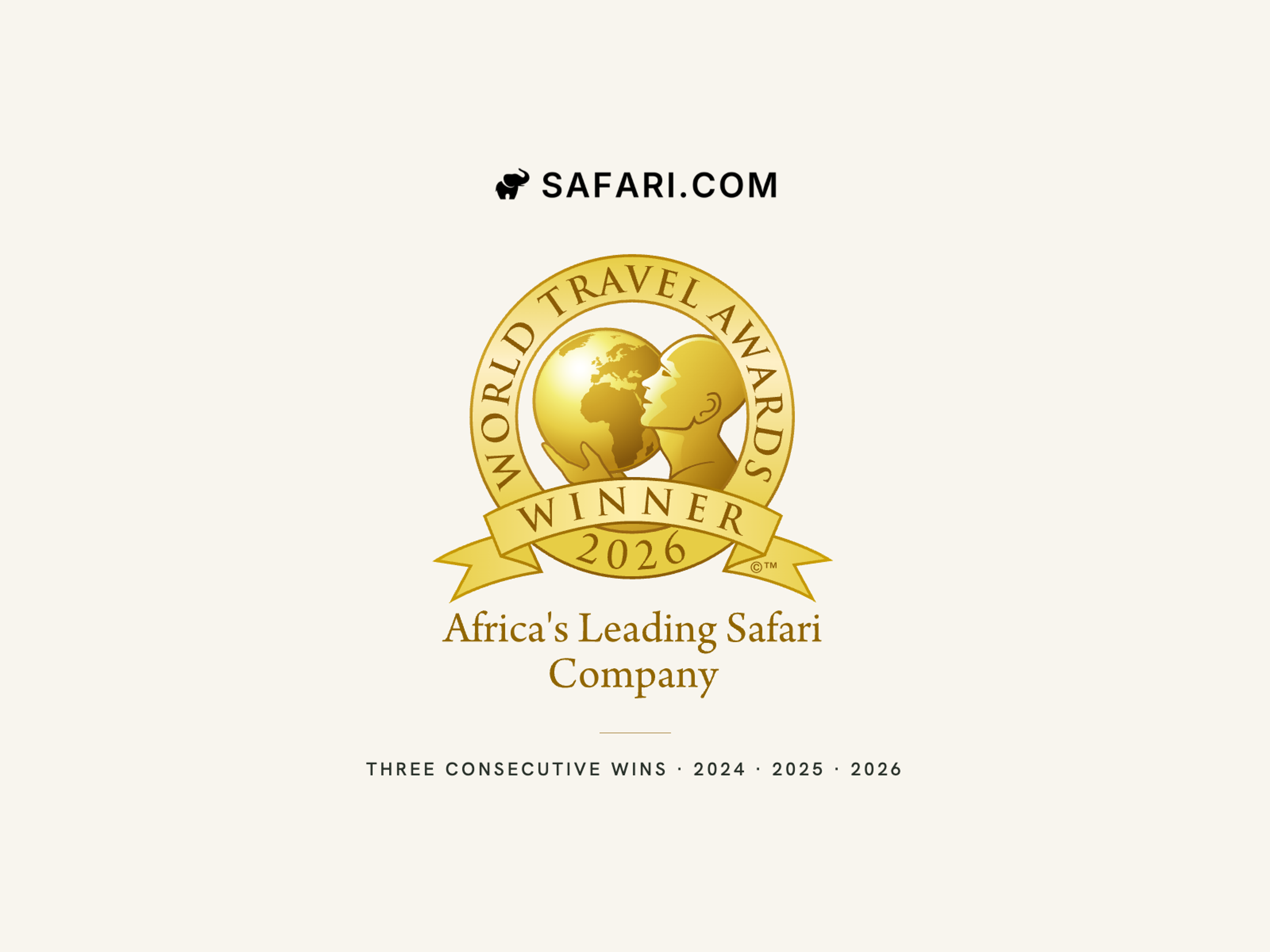 Safari.com Wins Africa’s Leading Safari Company for the Third Year Running