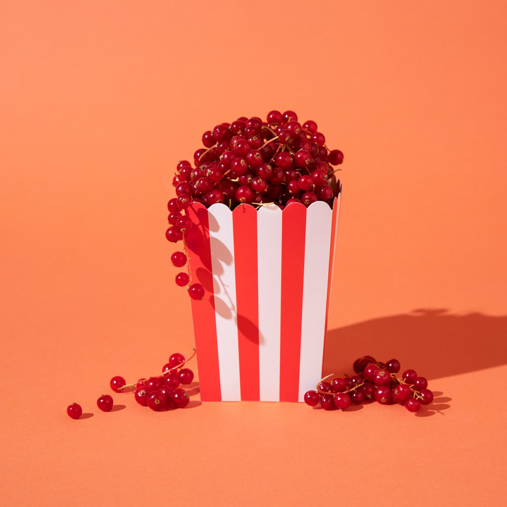 Heino brand image – popcorn box with berries