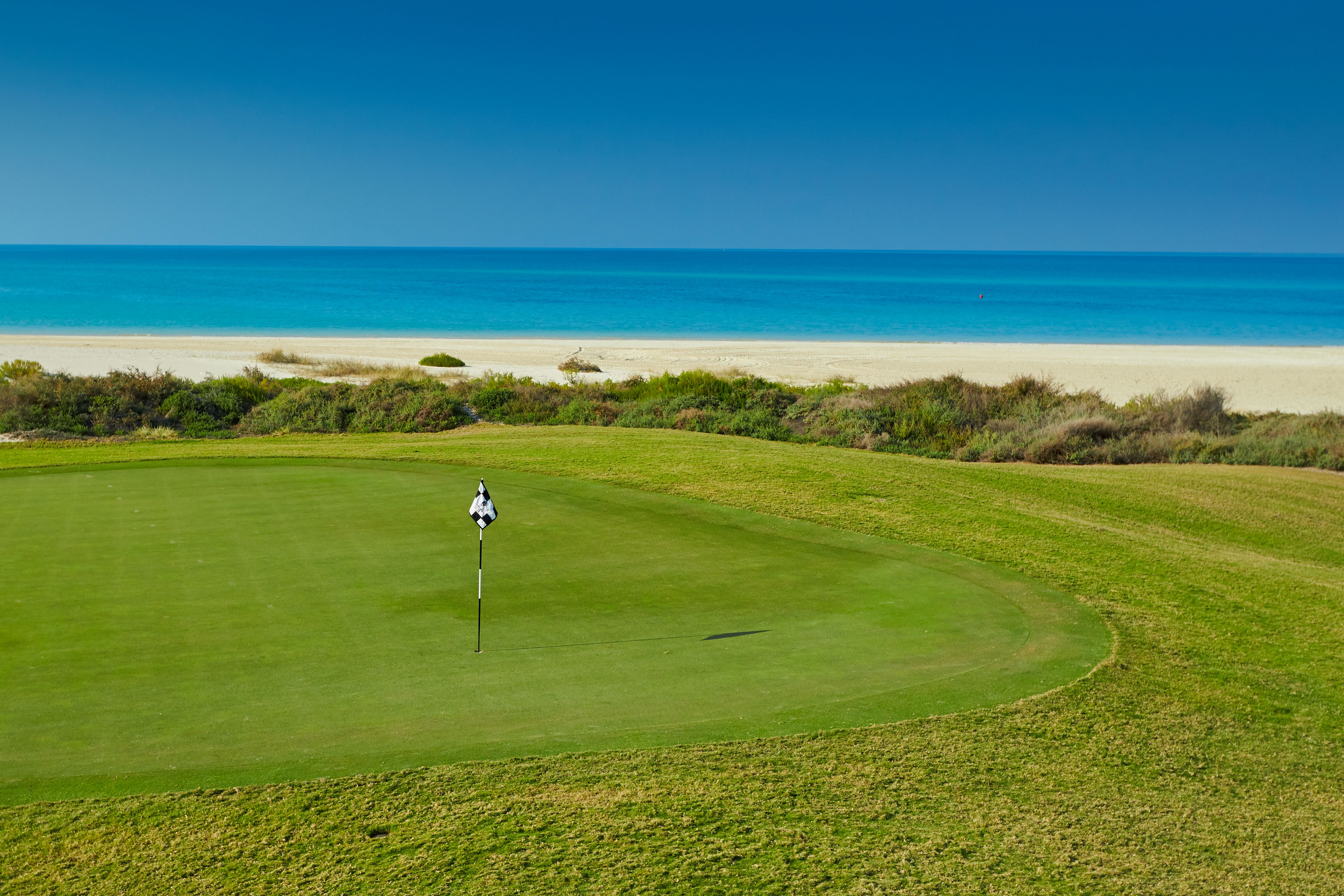 Course landscape at Saadiyat Beach Golf Course