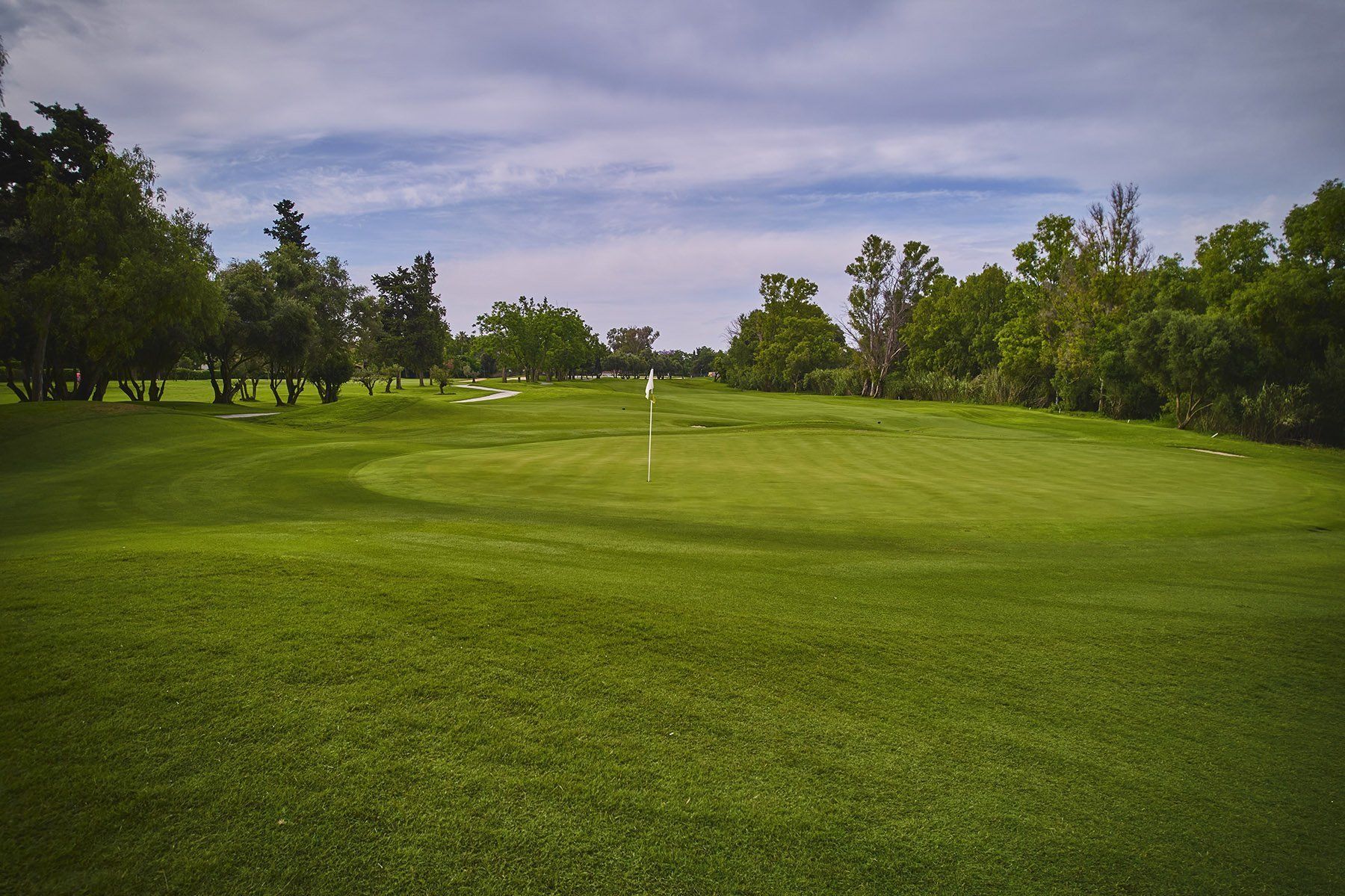 Guadalmina South Course fairway beside the Mediterranean