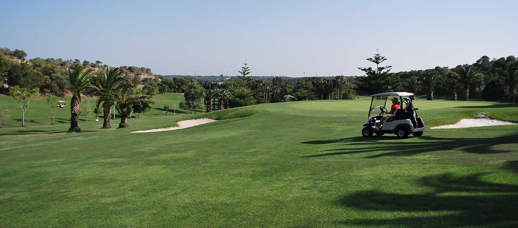 Golf course landscape at Real Club de Golf Campoamor in Alicante, Spain