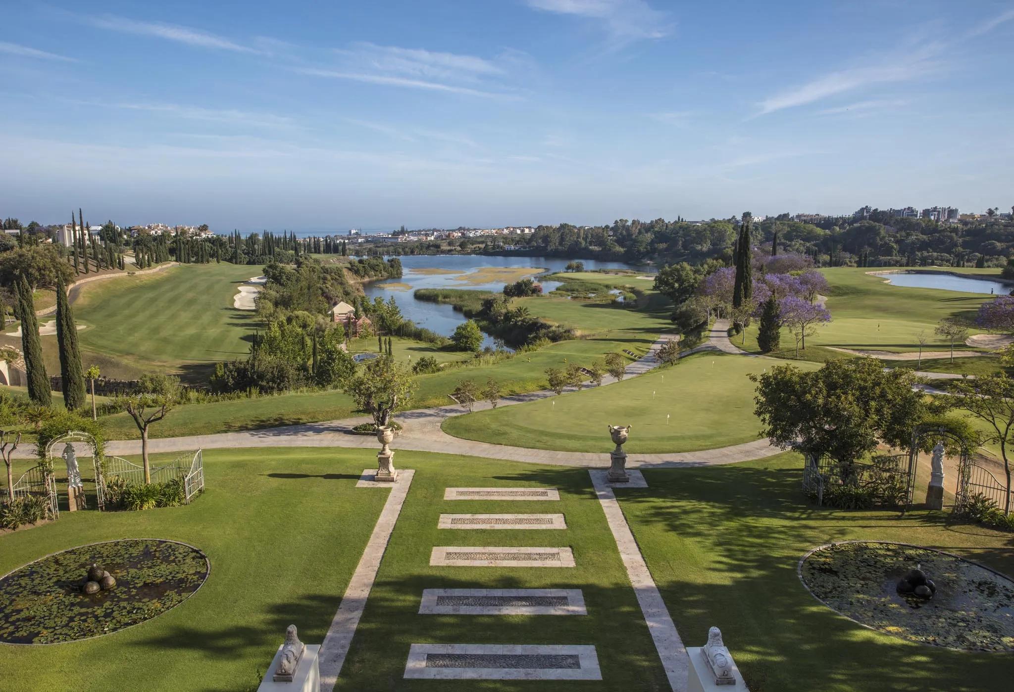 Flamingos Golf fairway and green at Villa Padierna