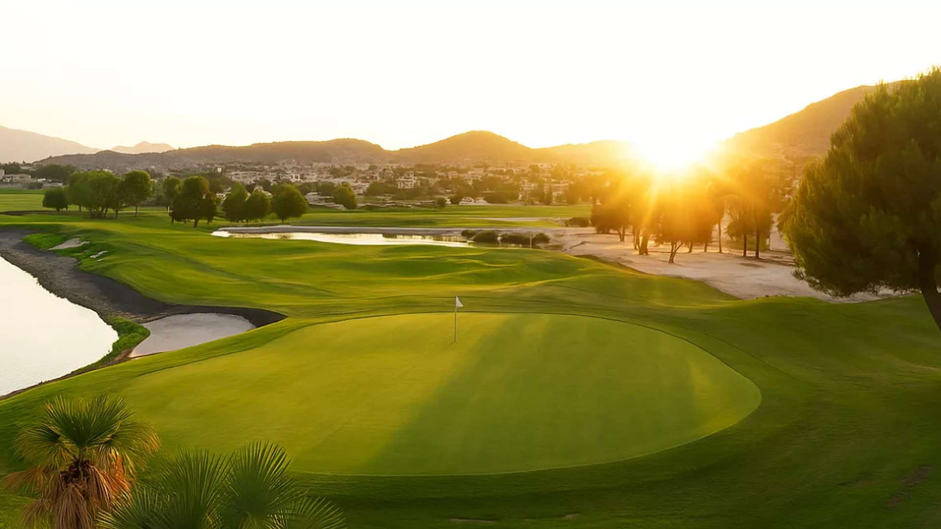 Golf course landscape at Altaona Golf in Murcia, Spain