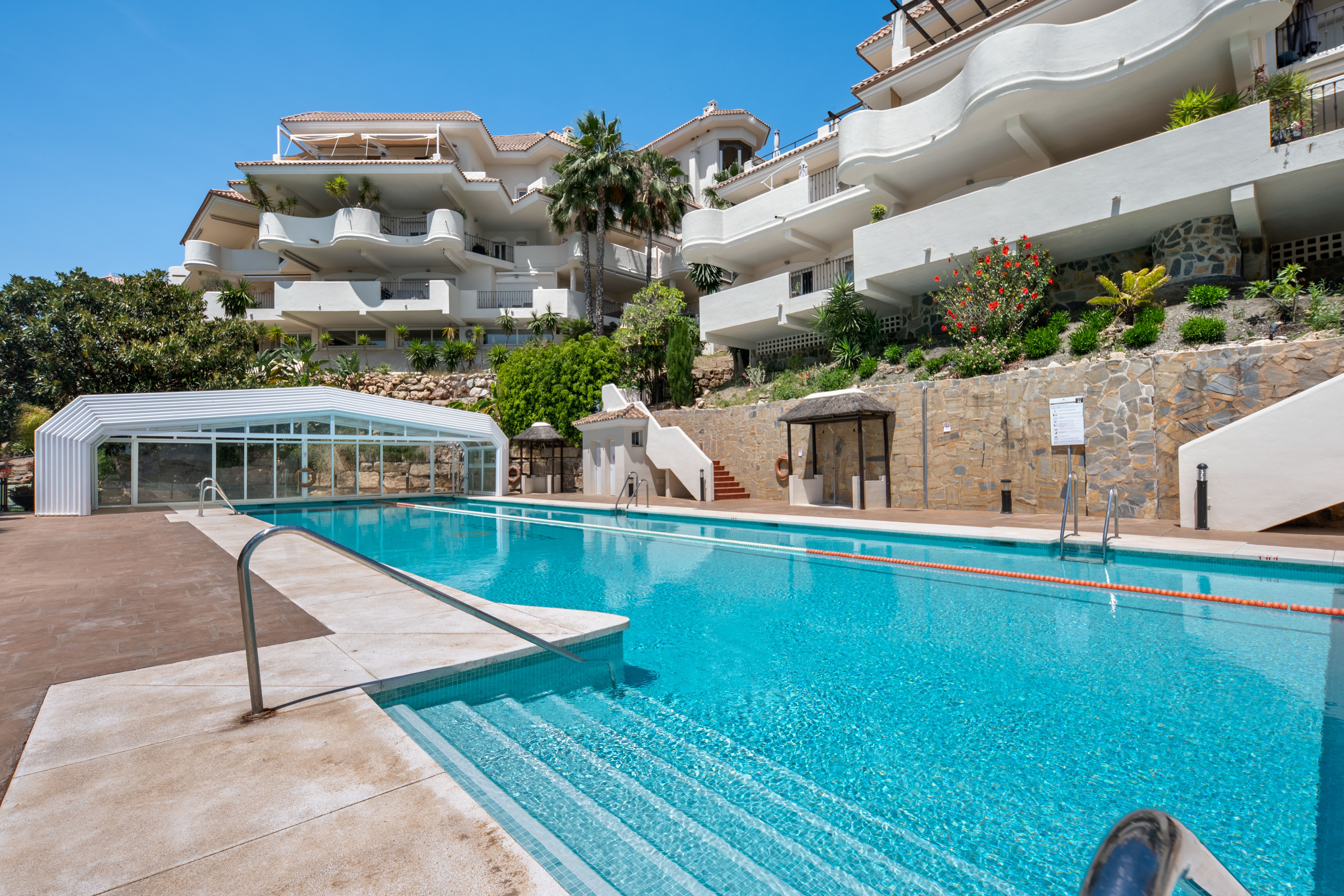 Communal pool view