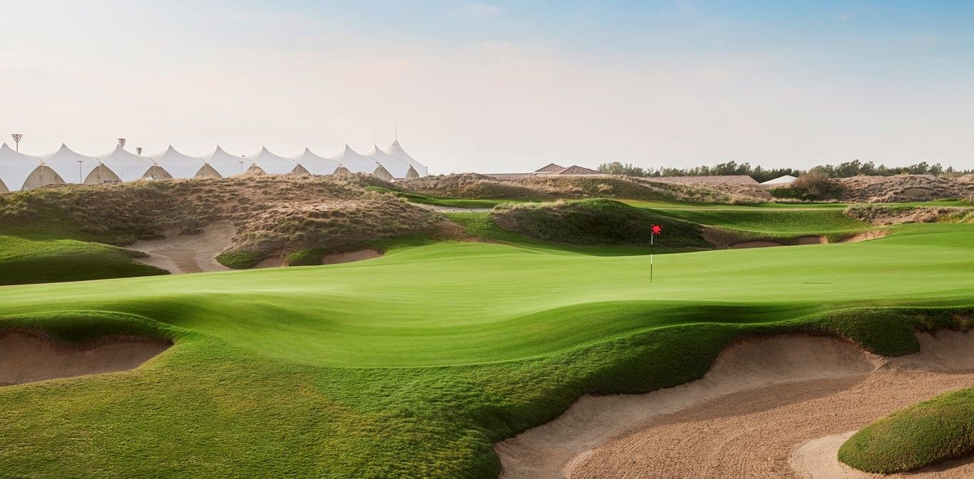 Course landscape at Yas Links Abu Dhabi