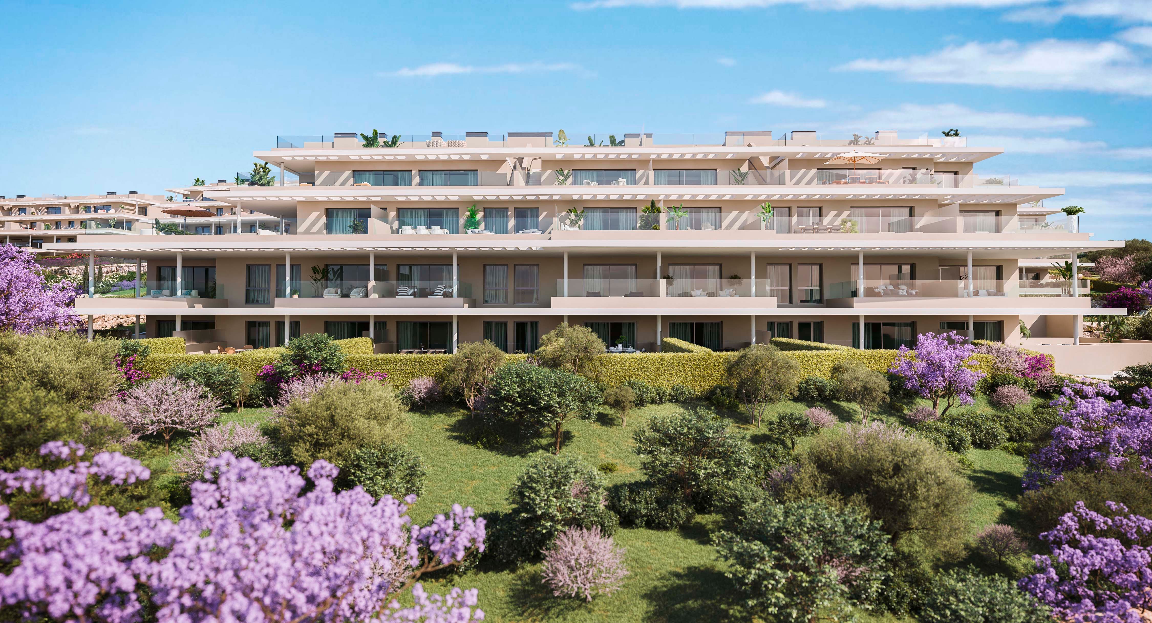 Capri apartment buildings within landscaped gardens.