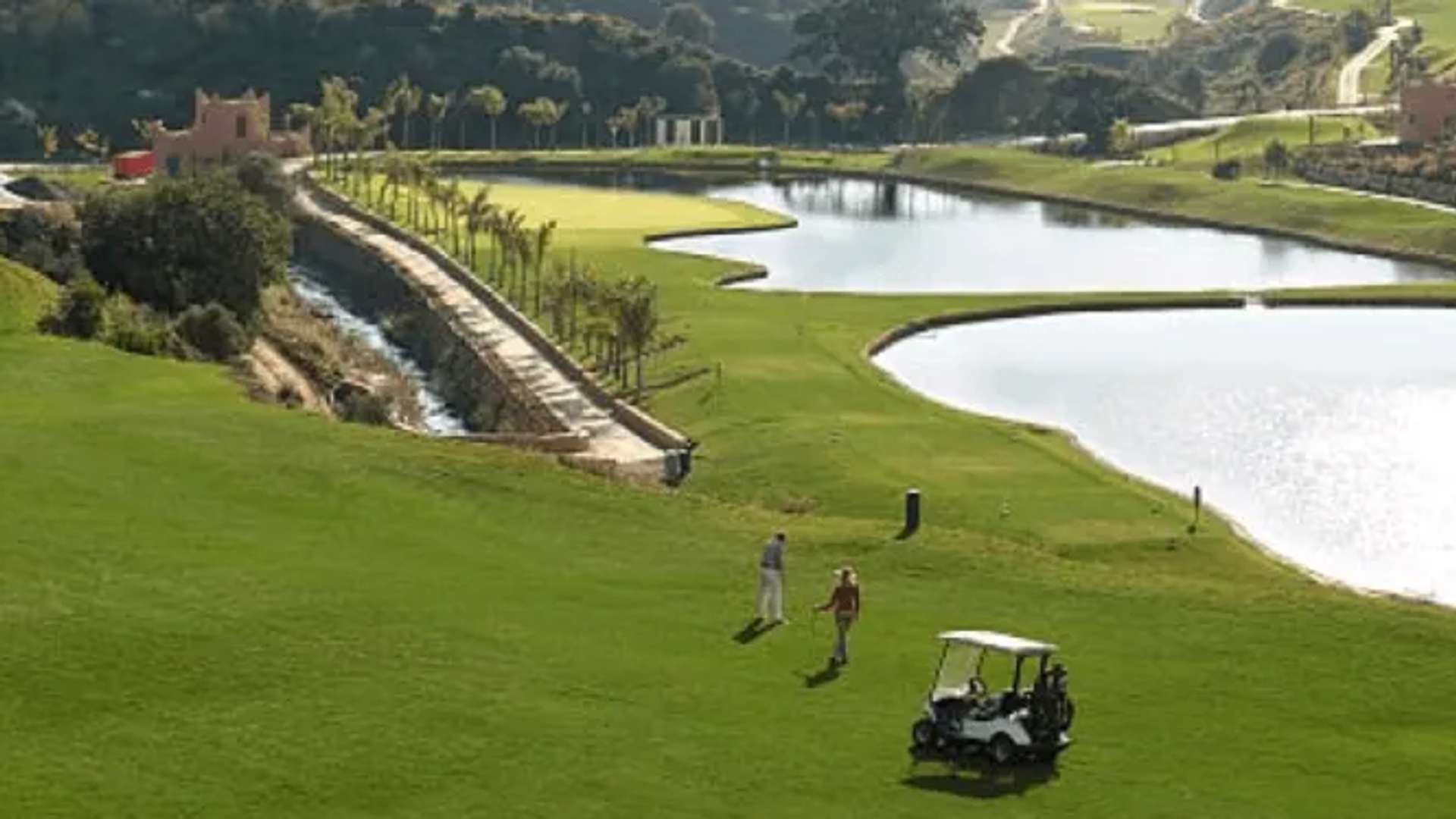 Alferini Golf fairway in the hills at Villa Padierna