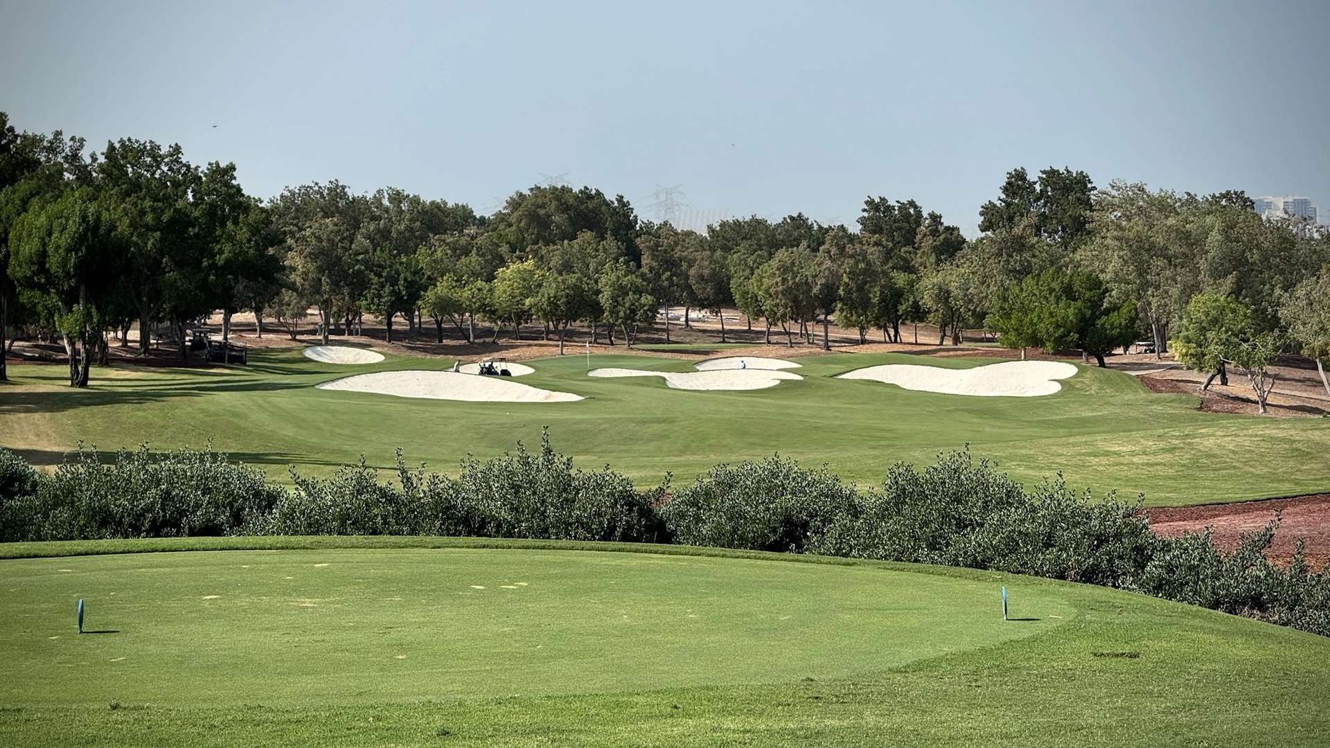Course landscape at Earth Course at Jumeirah Golf Estates