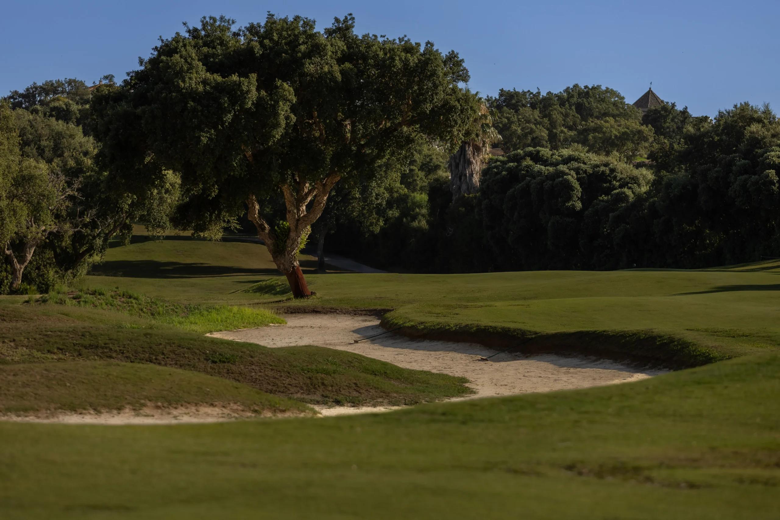 San Roque New Course fairway and bunkers