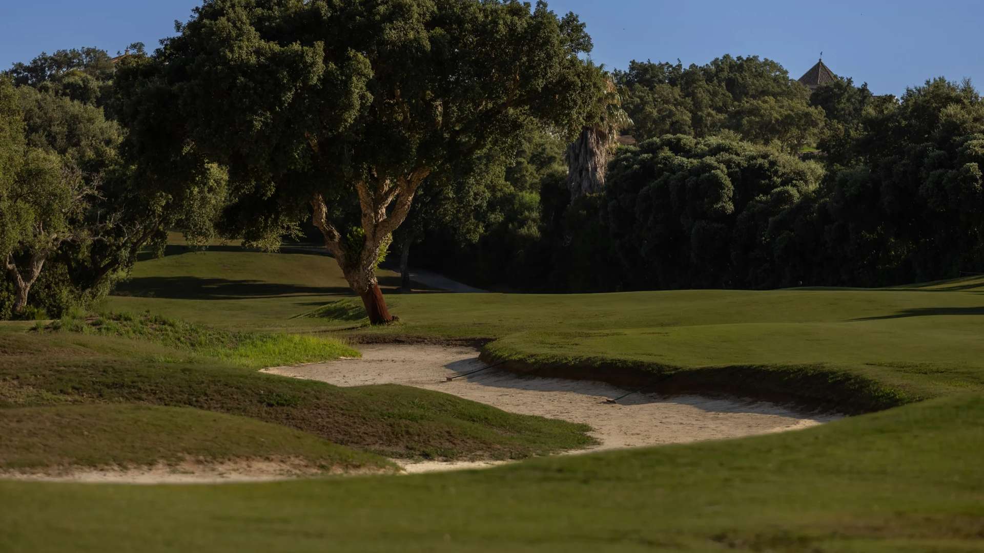 San Roque New Course fairway and bunkers