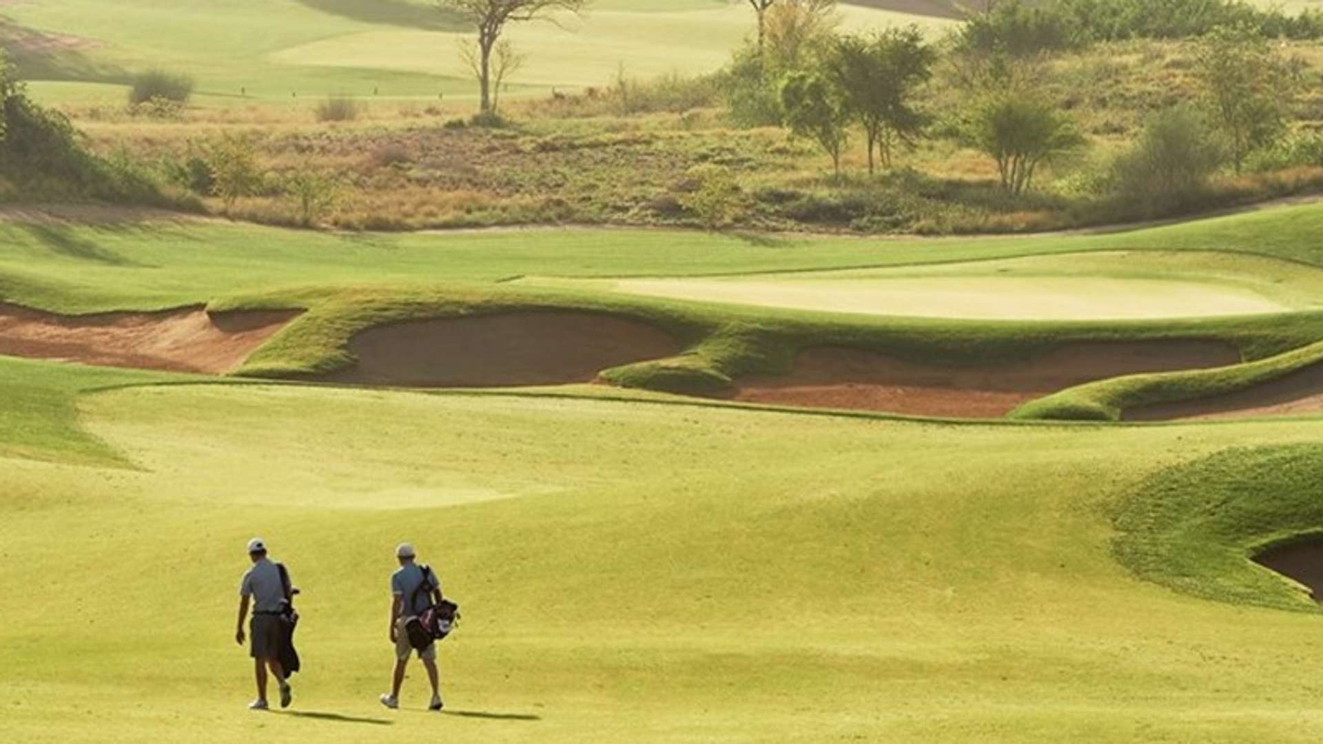Course landscape at Fire Course at Jumeirah Golf Estates
