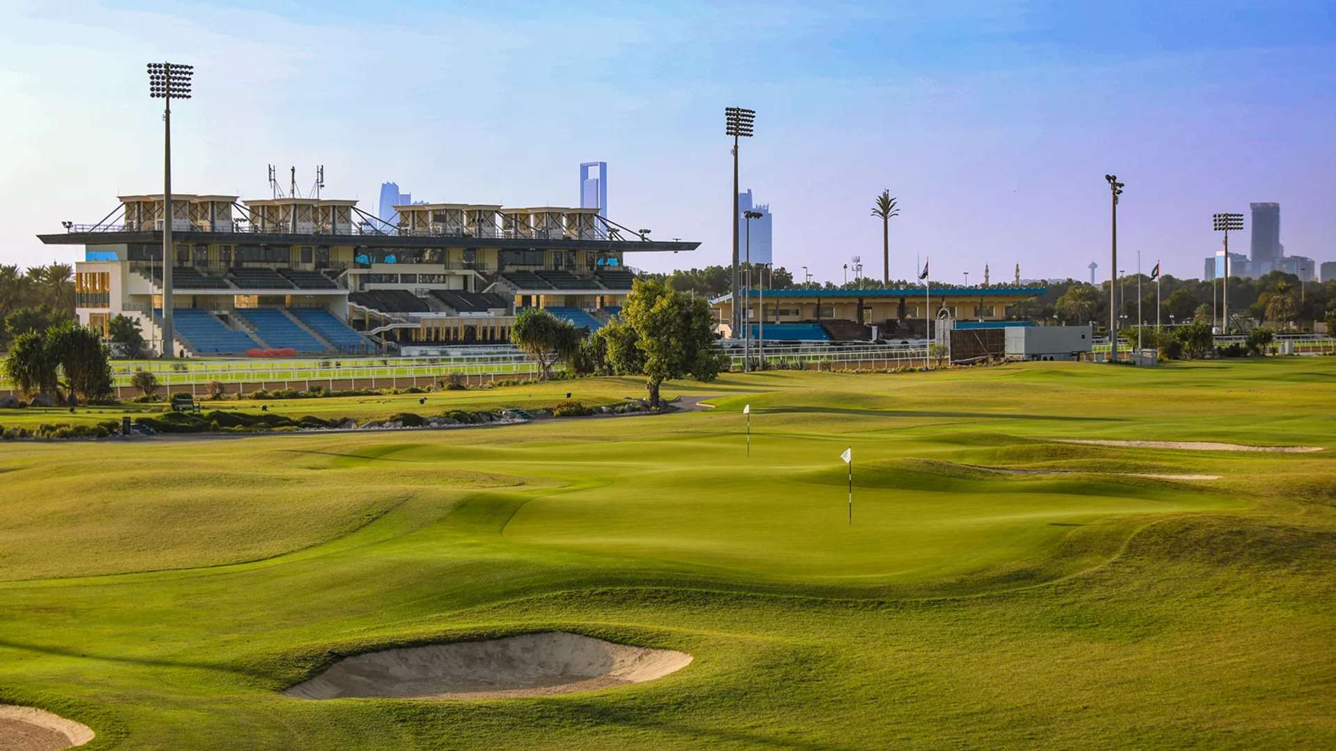 Course landscape at Abu Dhabi City Golf Club Course