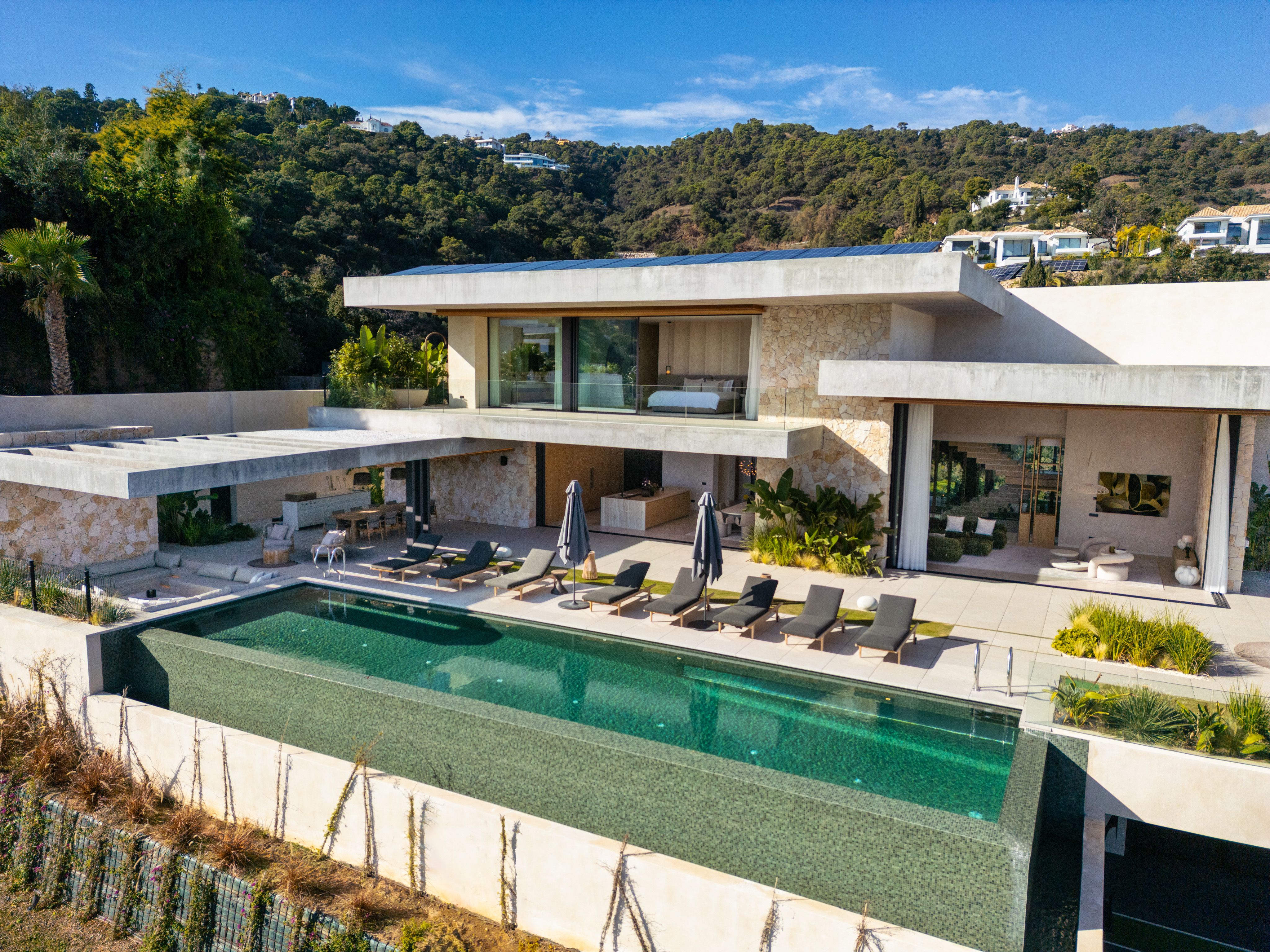 Daylight exterior of Villa Mio with private pool