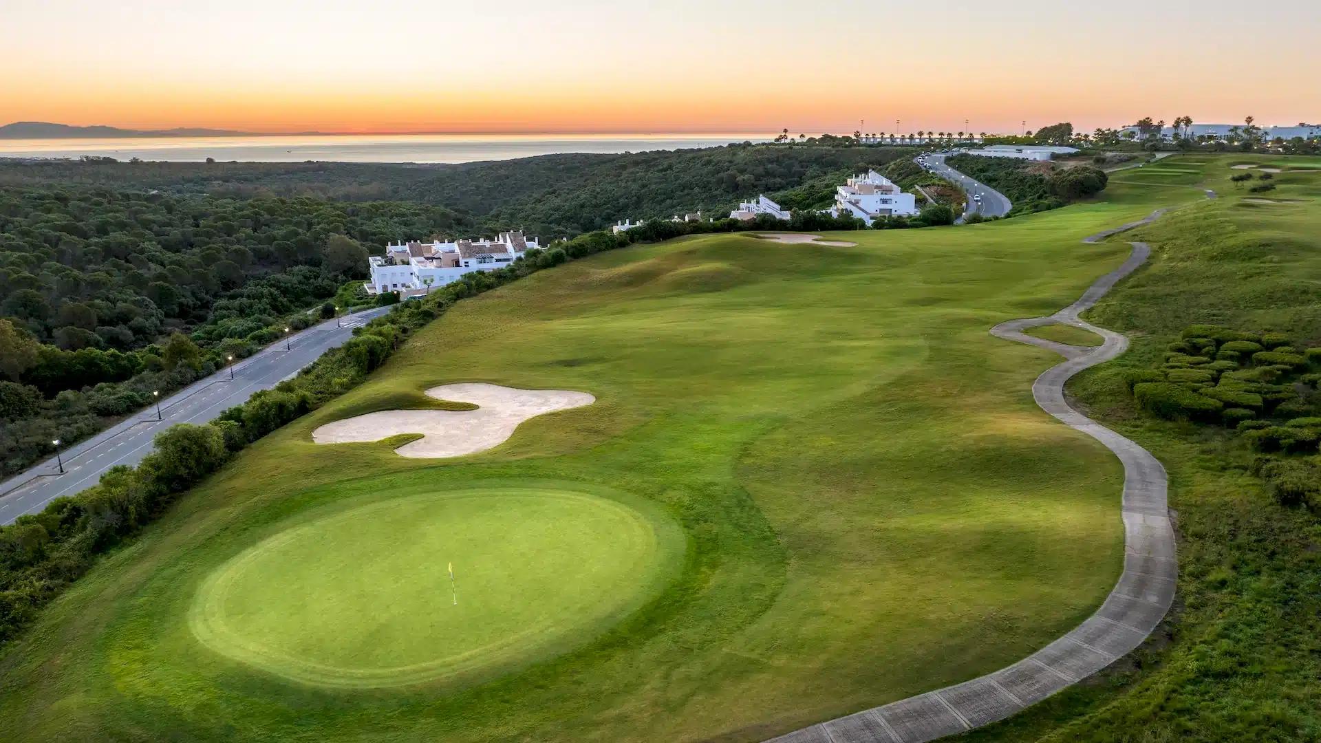 La Hacienda Heathland Course across the inland hills