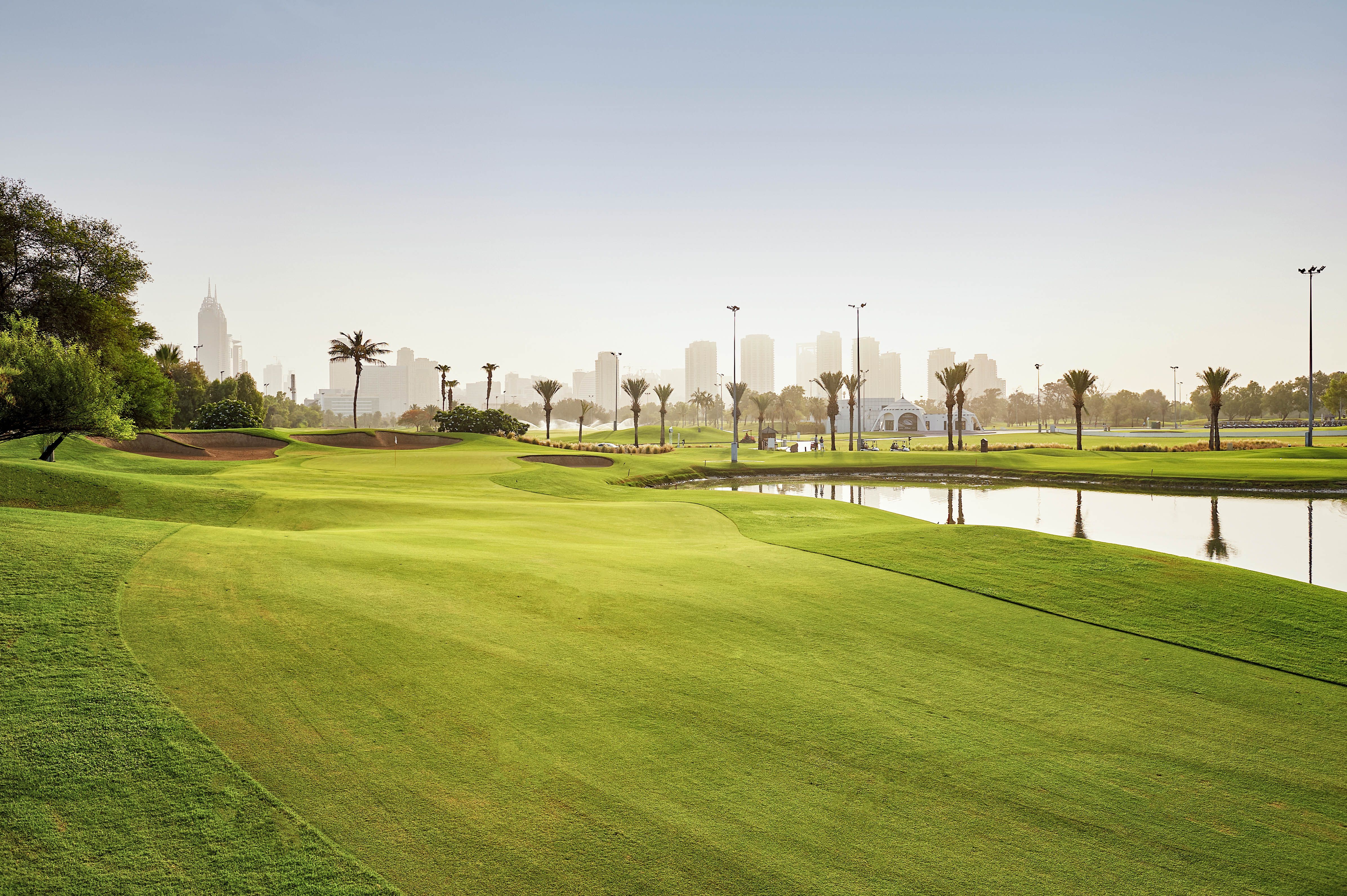 Course landscape at The Faldo Course at Emirates Golf Club