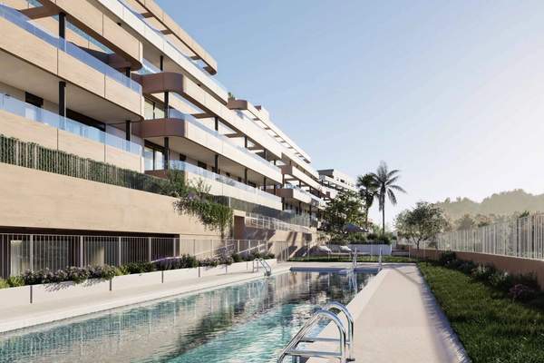 Eagle Hills apartments and an outdoor communal swimming pool.