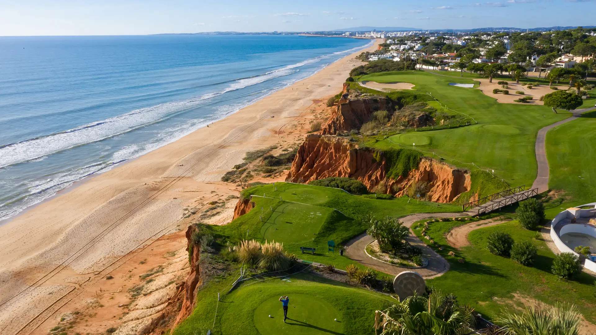 Royal Golf Course clifftop hole above the Atlantic at Vale do Lobo