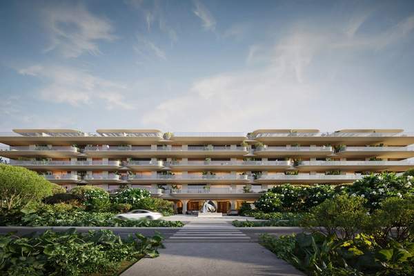 Tyrian Residences — Exterior facade