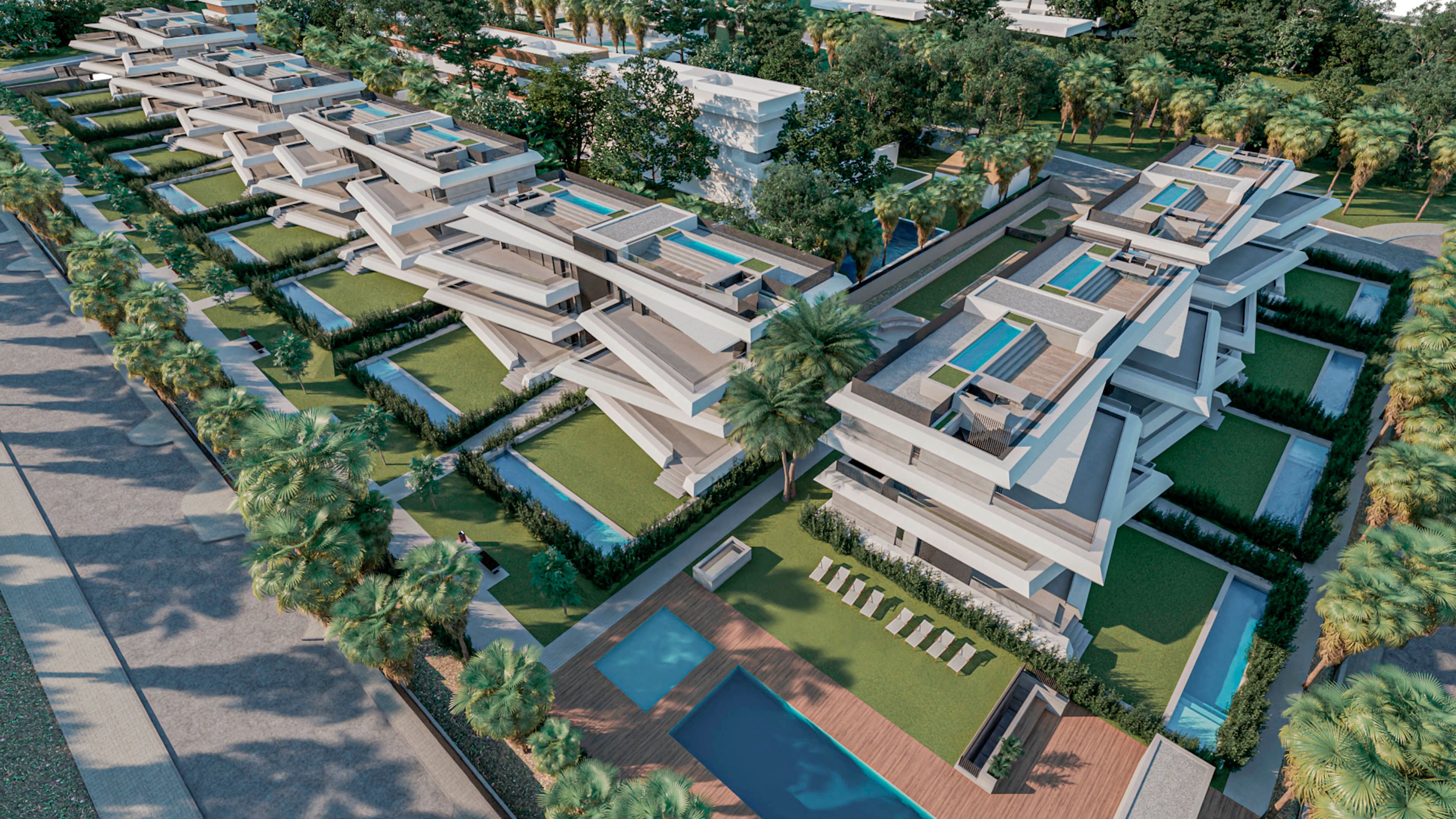 Palm Residences aerial development view