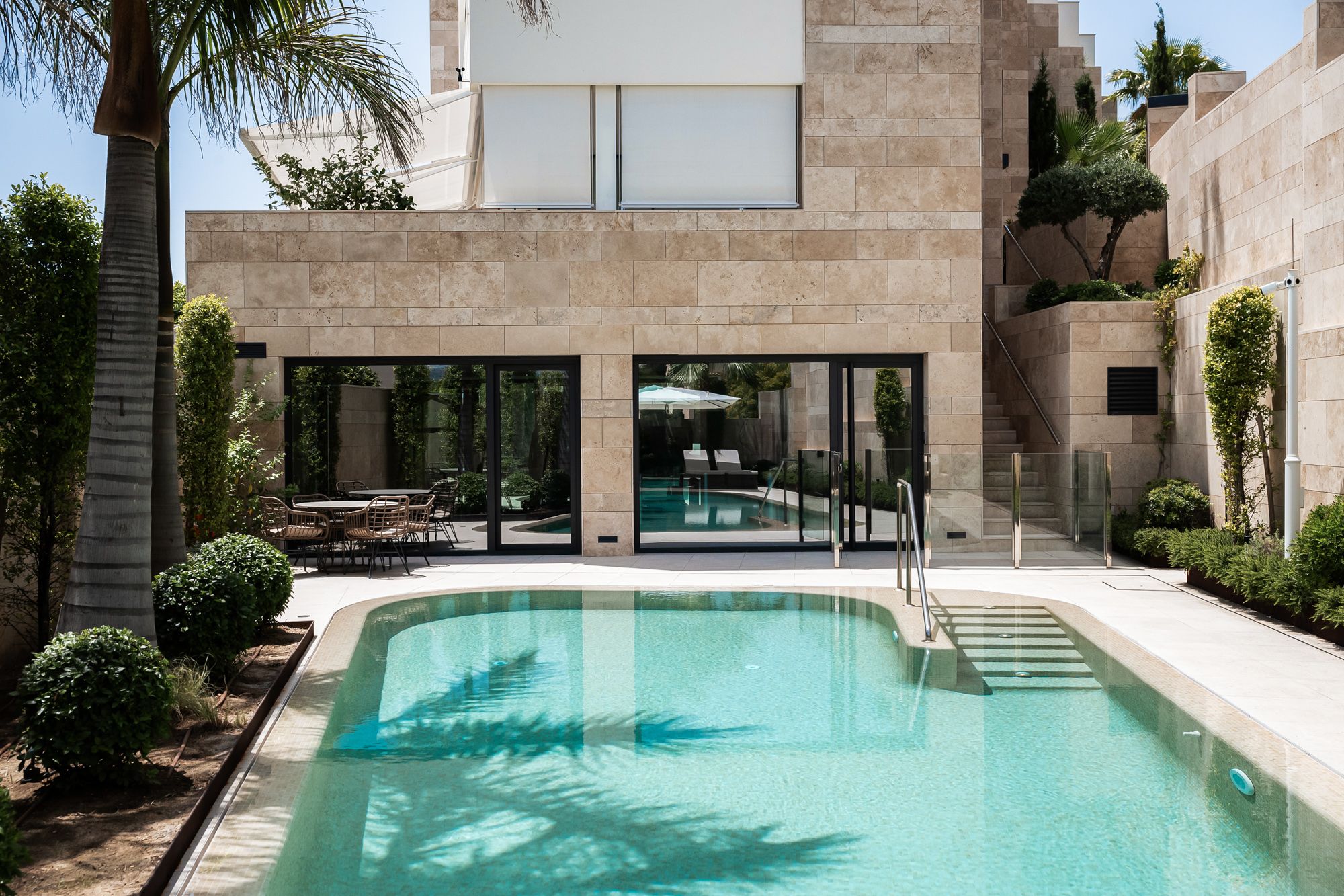 Grand View pool and building exterior
