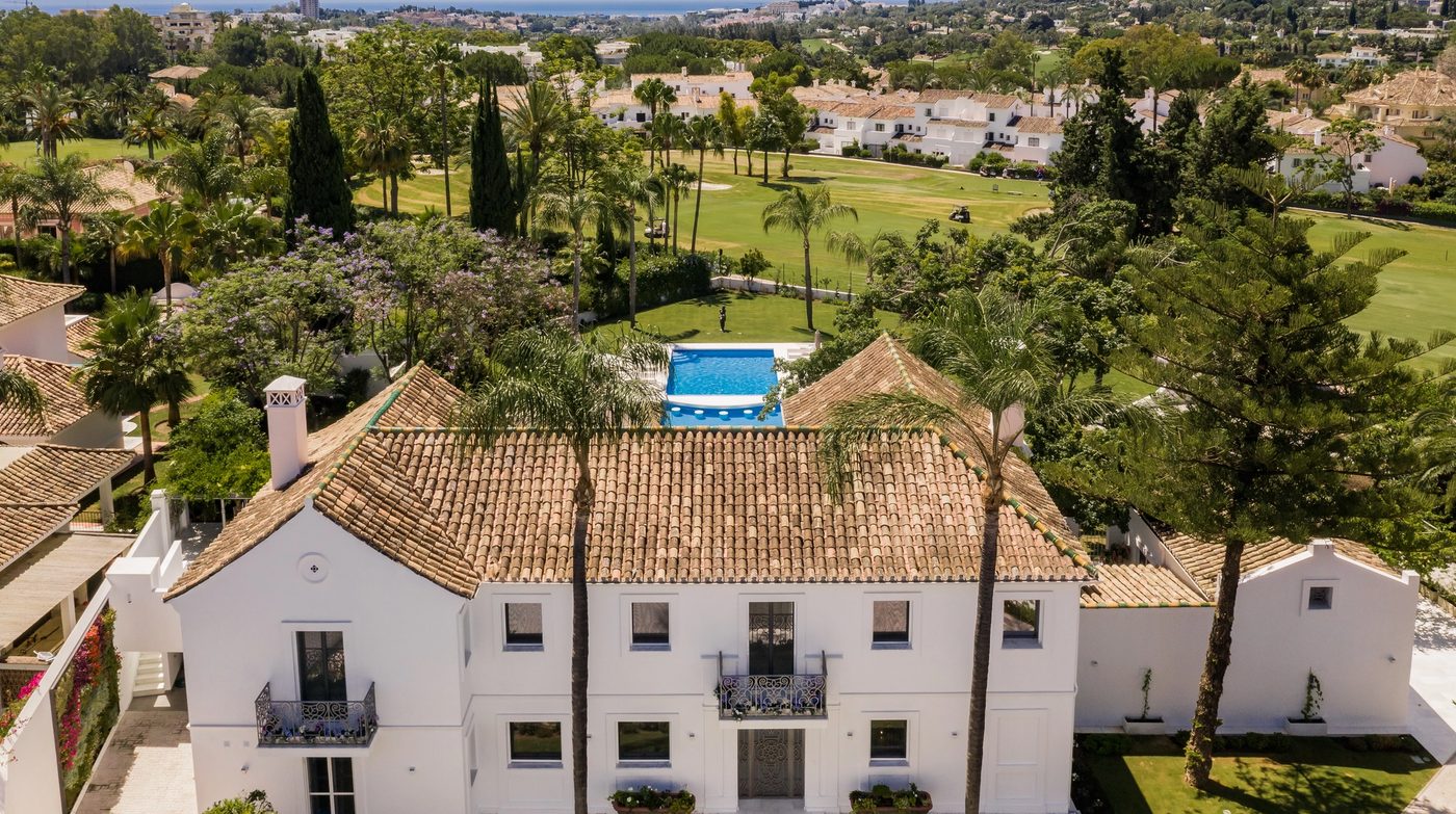 Residential landscape around La Cerquilla and Nueva Andalucía in Marbella