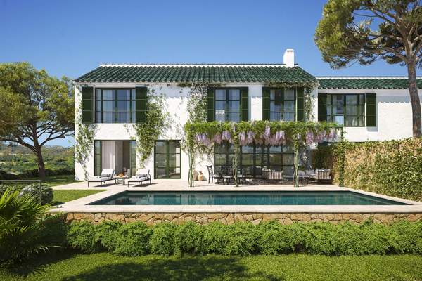 Cortesin Hill Club townhouse garden facade and private swimming pool