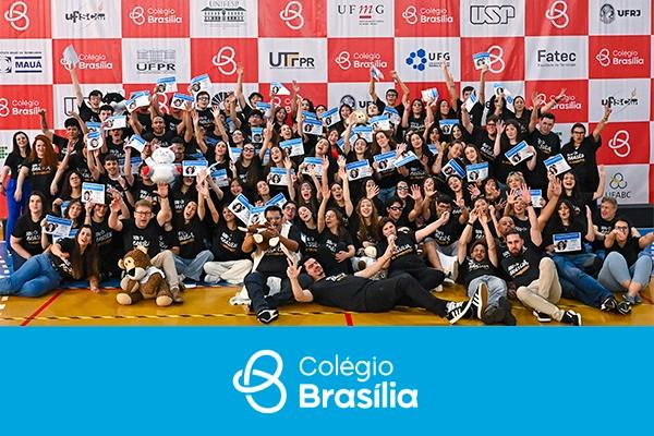 Capa da Festa dos Aprovados 2026 do Colégio Brasília
