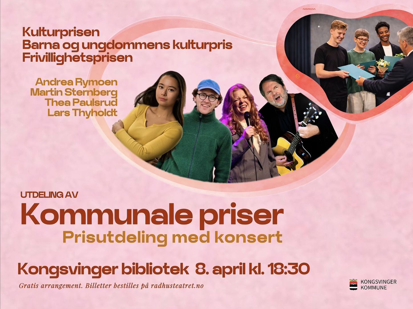 Utdeling av kommunale priser-Prisutdeling med konsert