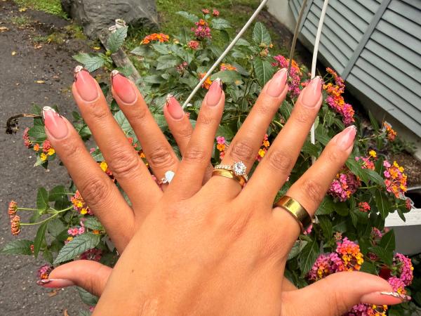 Pink french flowers