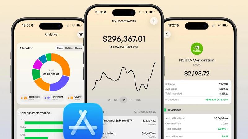 DecentWealth Is Live on the App Store. Your Portfolio Is Finally Private.