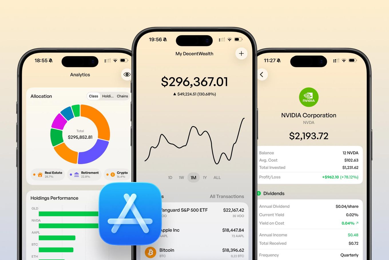 DecentWealth Is Live on the App Store. Your Portfolio Is Finally Private.