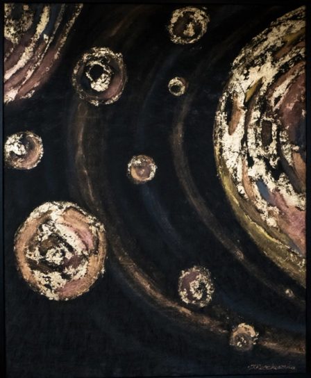 Several planets in one composition.