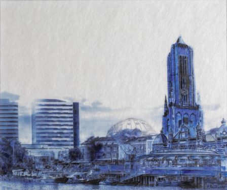 Arnhem landmarks with the Eusebius church in the foreground.