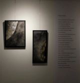 Two dark works beside the poem Magia Księżyca.