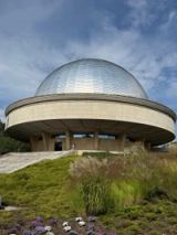 The domed building of the Silesian Planetarium.