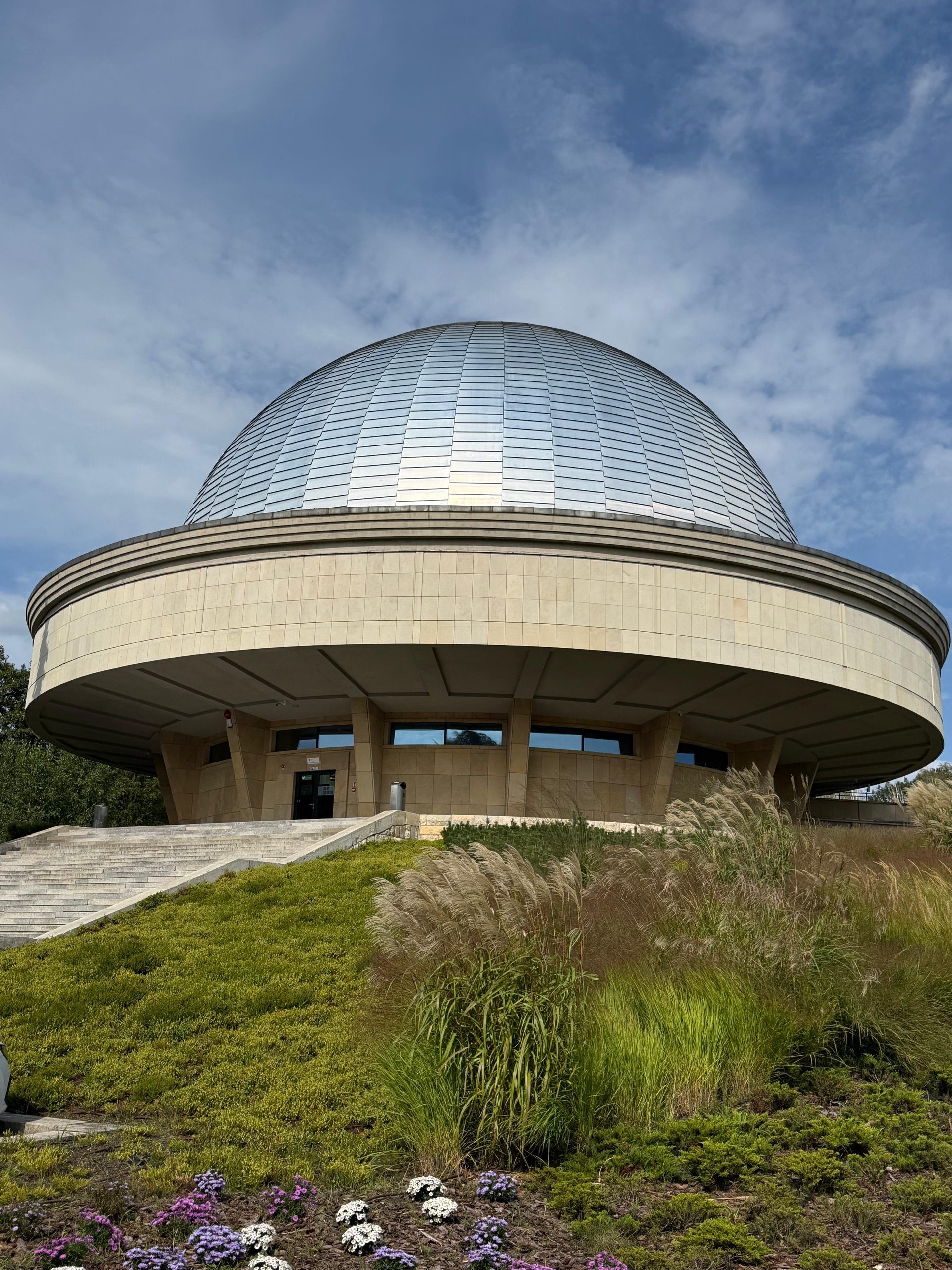 The domed building of the Silesian Planetarium.