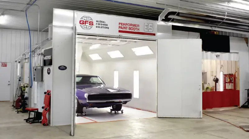 Semi-Downdraft Spray Booth