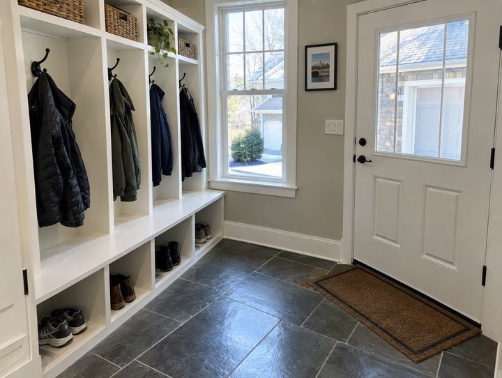 Mudroom, after cleaning