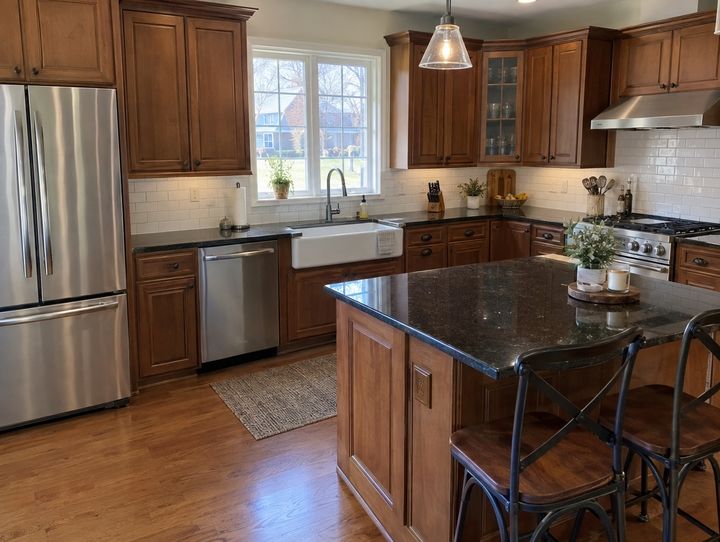 Kitchen, after cleaning