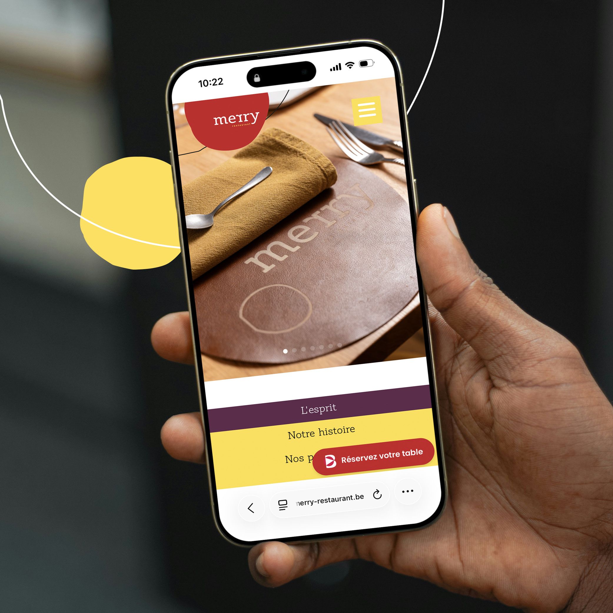 Site internet Merry restaurant