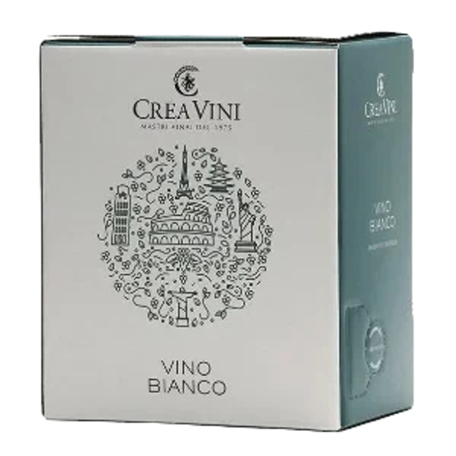 Vinho Branco Pinot Grigio - Bag in Box Crea Vini 5L