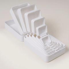 White nesting prank gift box shown open