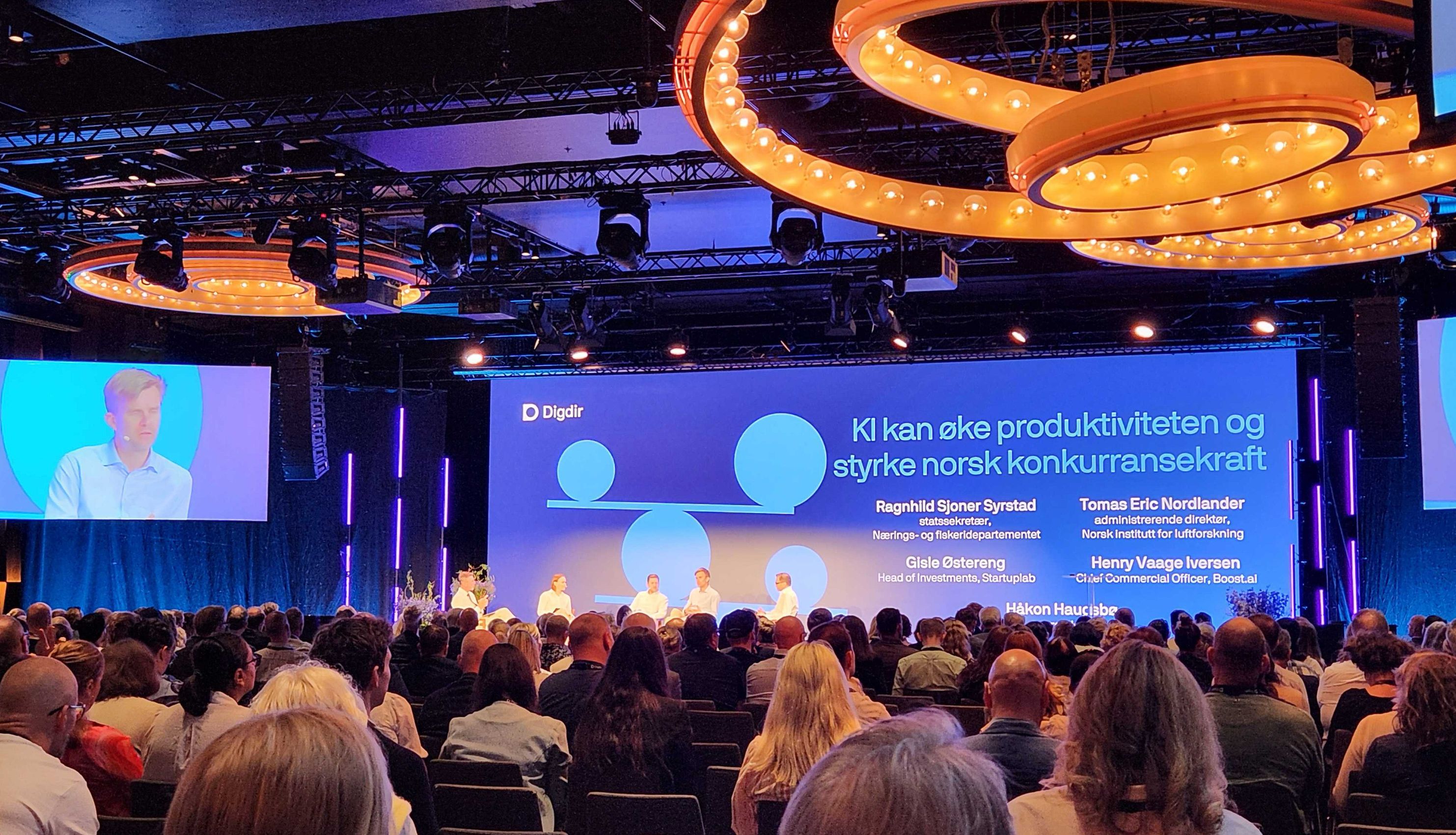 Foredragssalen på Digitaliseringskonferansen